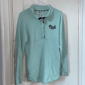 Pink quarter button up